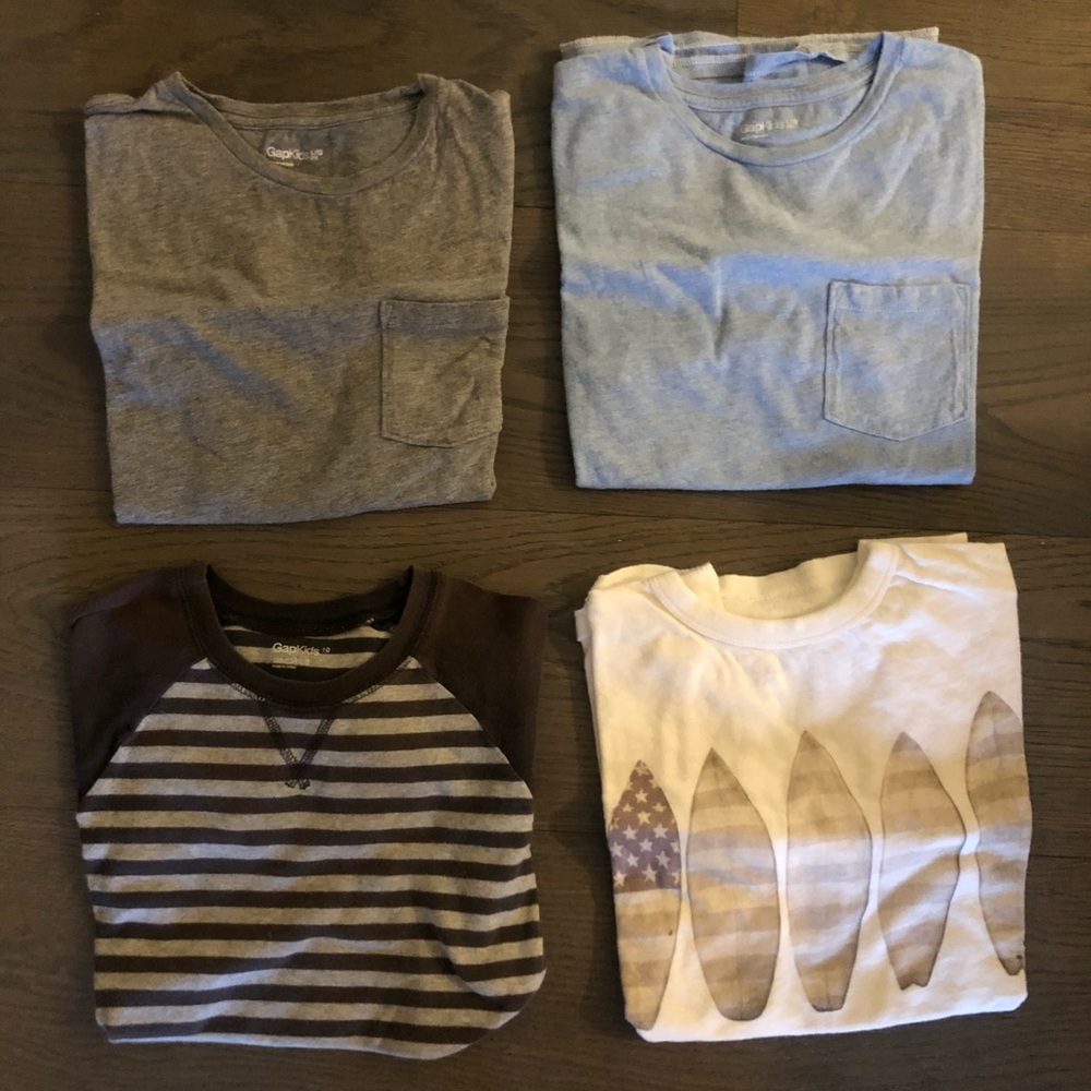 Gap boys t shirts sz 10 all brand new